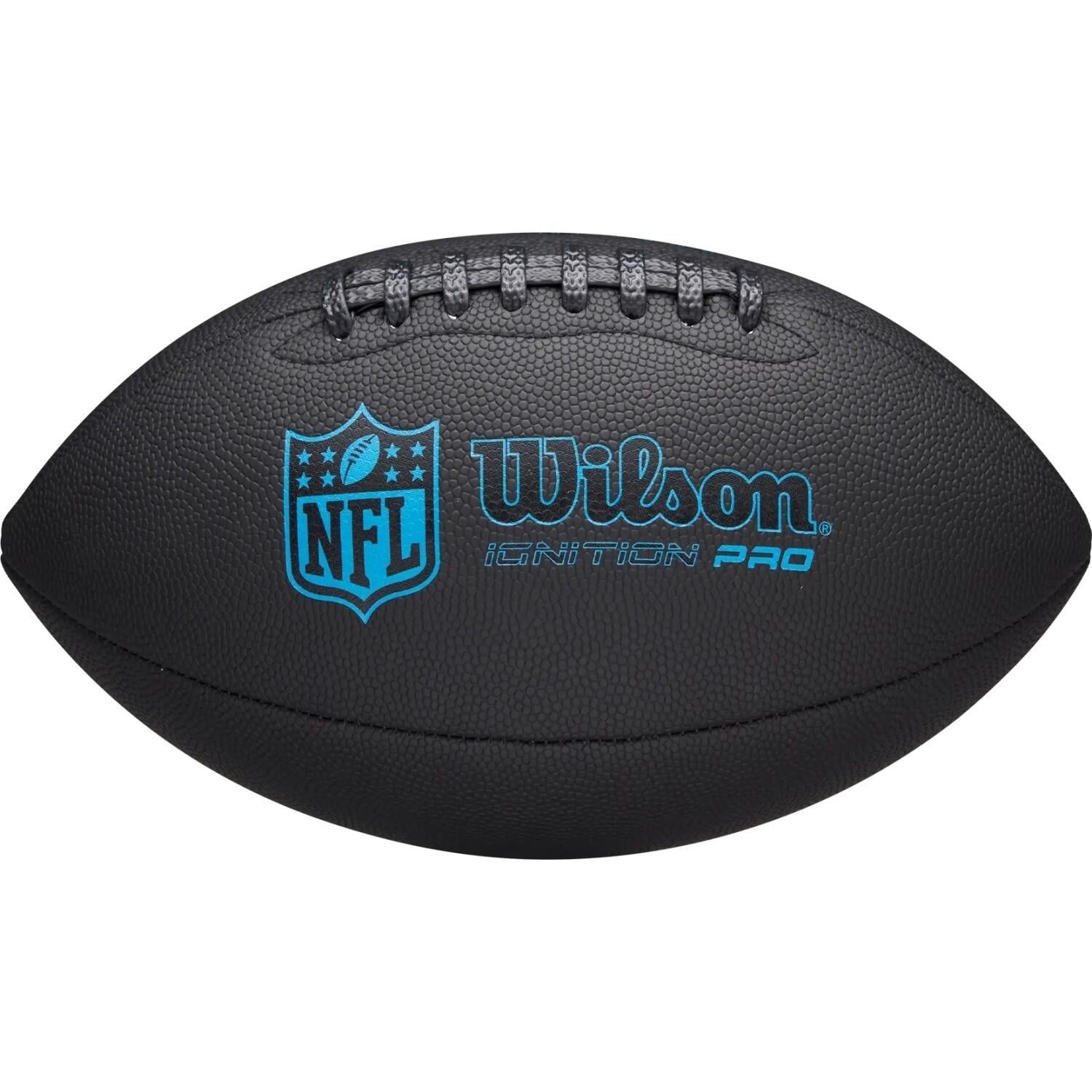 Мяч для американского футбола Wilson NFL IGNITION PRO ECO р. 9 Черно-голубой (WF3011102XBOF) Мяч для американского футбола Wilson NFL IGNITION PRO ECO р. 9 Черно-голубой (WF3011102XBOF)