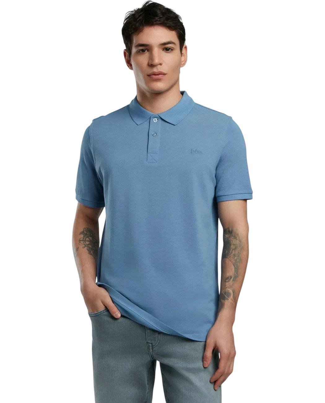 Футболка-поло мужская Lee Cooper Twins 252LCM242012.5131 XL Голубой (8682272622641)