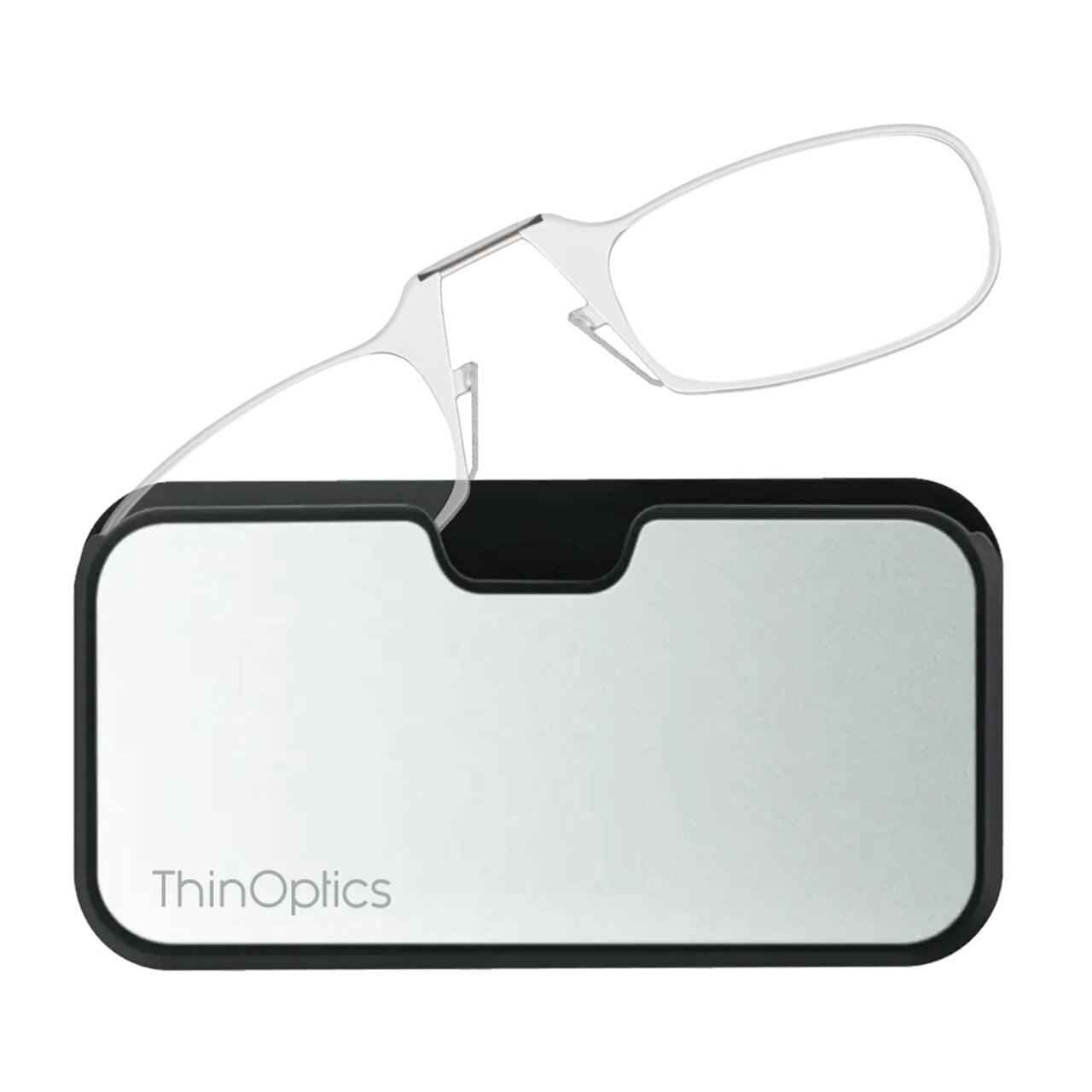 Очки для чтения Thinoptics с классическим серебряным чехлом/диоптрий '+2,00 Прозрачный (2.0CMUP)