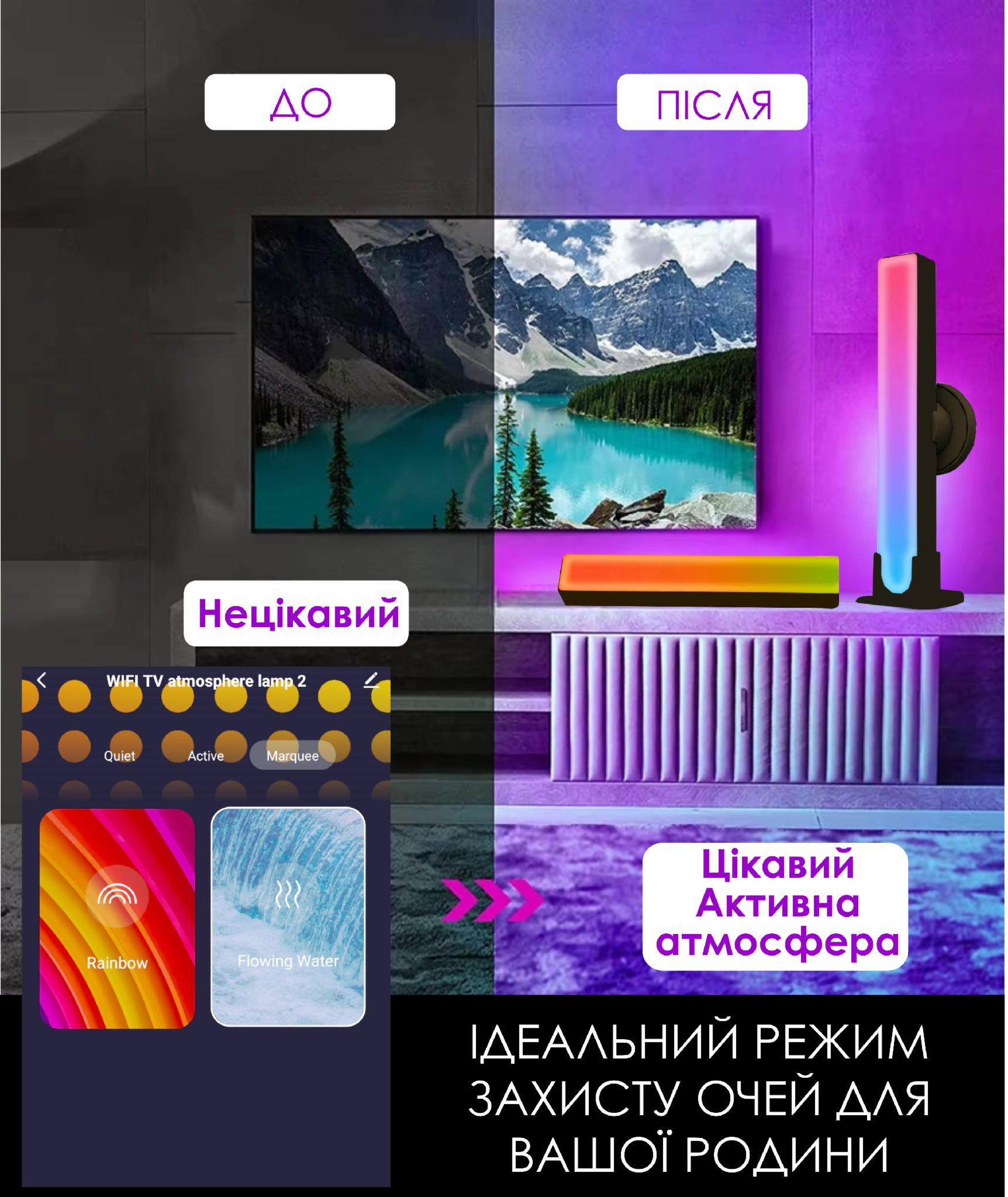 Підсвічування монітора/телевізора Tuya Smart LED SAL-002B WiFi 2700-6500K Color/White (178098) - фото 9