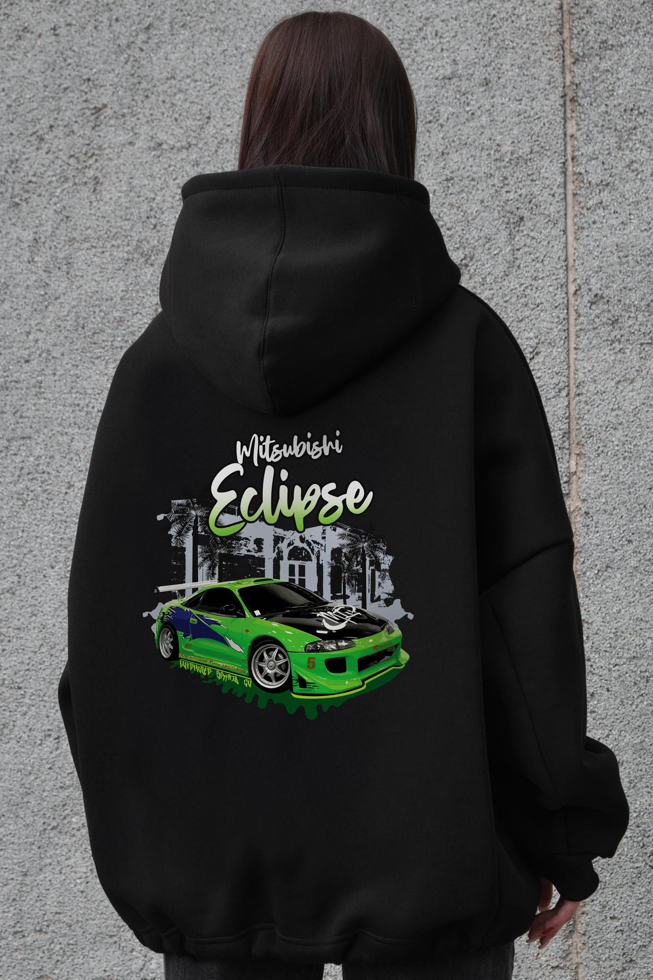 Худи на флисе Without с капюшоном и принтом Eclips оверсайз Black (8055516) - фото 5 Худи на флисе Without с капюшоном и принтом Eclips оверсайз Black (8055516) - фото 5