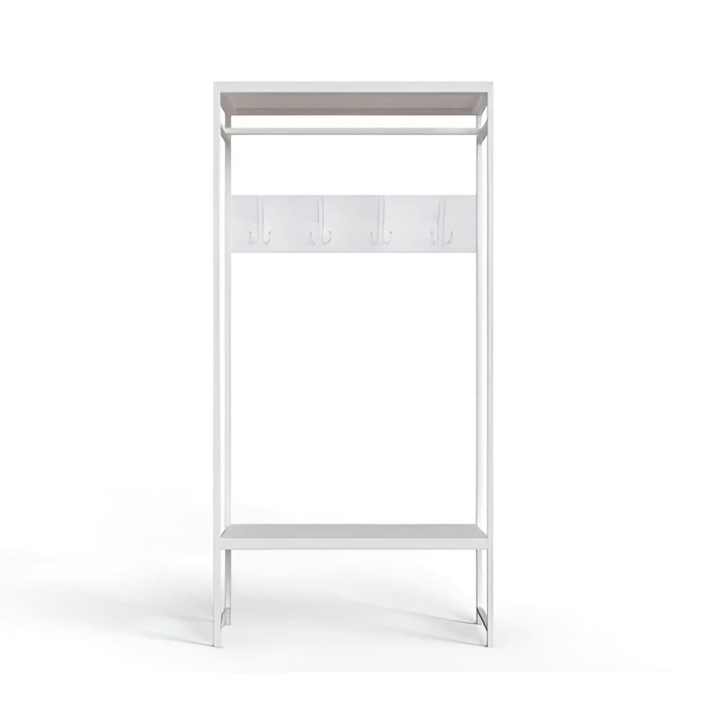 Вешалка модульная напольная Ferrum-decor Трелис 14 ДСП 16 мм 180x90x38 см Белый/Белый (FRD-104349) Вешалка модульная напольная Ferrum-decor Трелис 14 ДСП 16 мм 180x90x38 см Белый/Белый (FRD-104349)