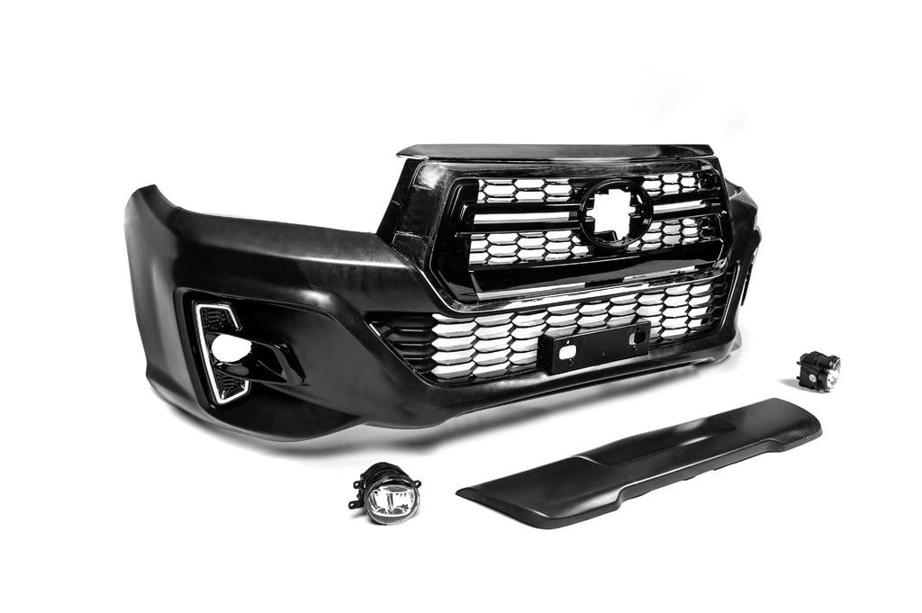 Бампер передний Rocco для Toyota Hilux 2015- (67337)
