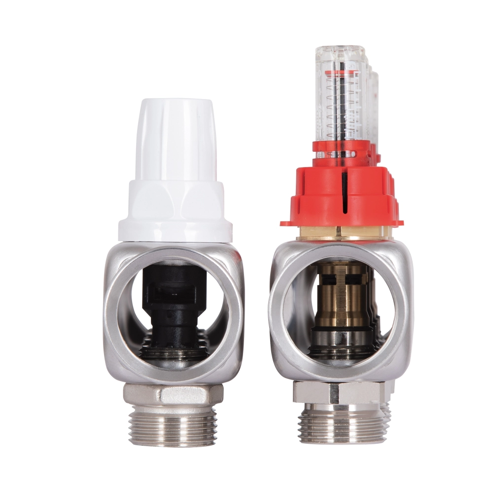 Коллектор ICMA №К073 из нержавеющей стали распределительный с расходомером 1" 4 выхода (SD00053337) - фото 5