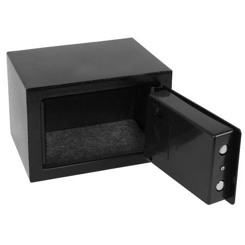 Сейф с электронным замком и ключами для дома/офиса/готеля Черный - фото 7