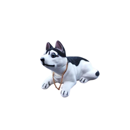 Собака на торпеду в авто с кивающей головой AIWA Хаски (00862)