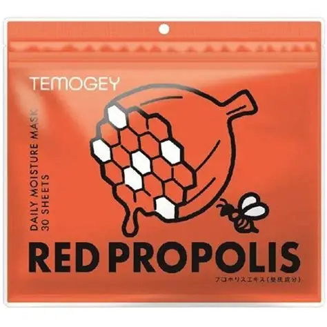 Маска для лица SPC Temogey Red Propolis Mask питательная тканевая с прополисом 30 шт.