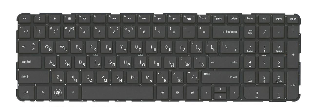 Клавиатура для ноутбука HP Envy m6-1020 матовая (686914-251)