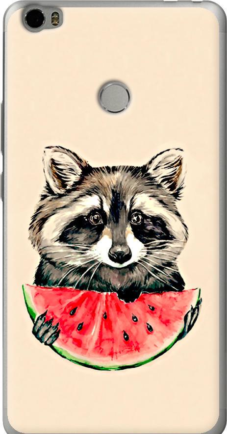Чехол на Xiaomi Mi Max Енотик с арбузом (4605u-275-42517)