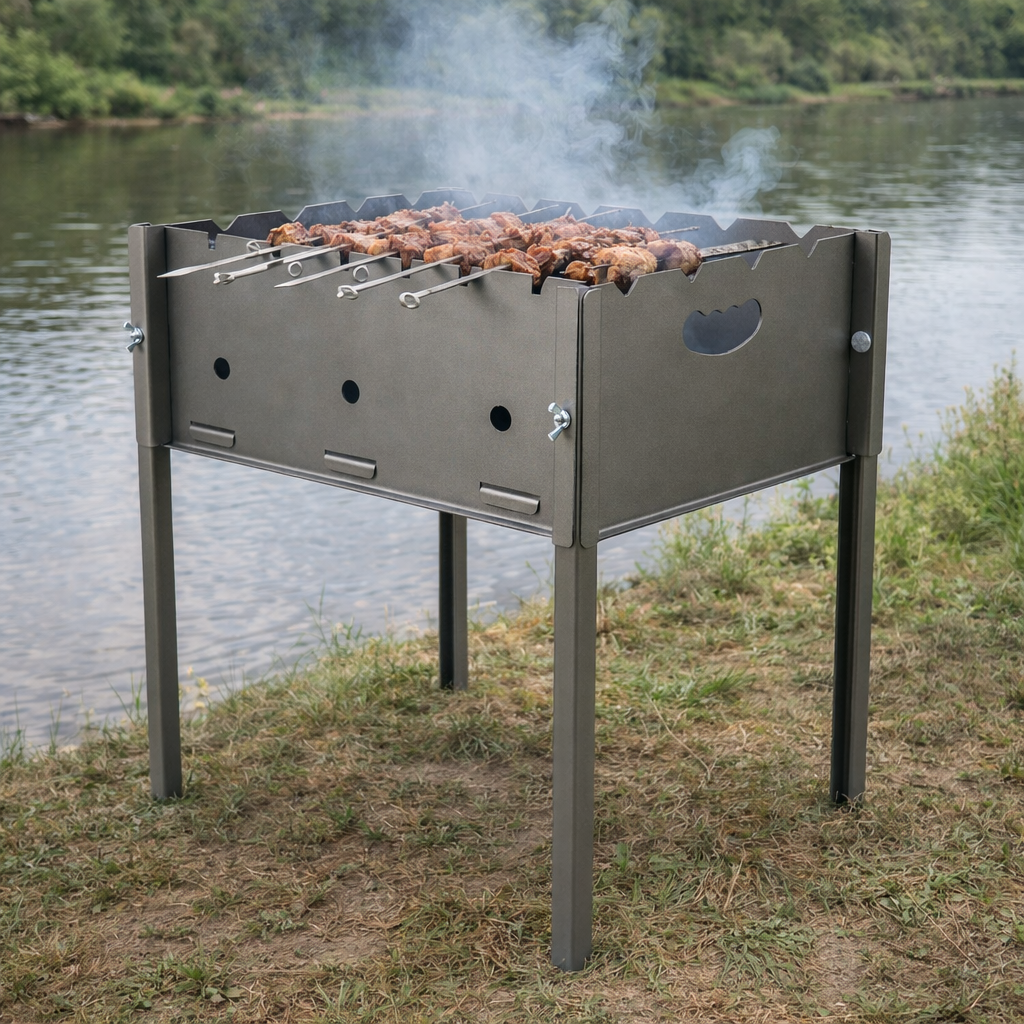 Мангал розбірний Jooki Турист на 5 шампурів 0,8 мм