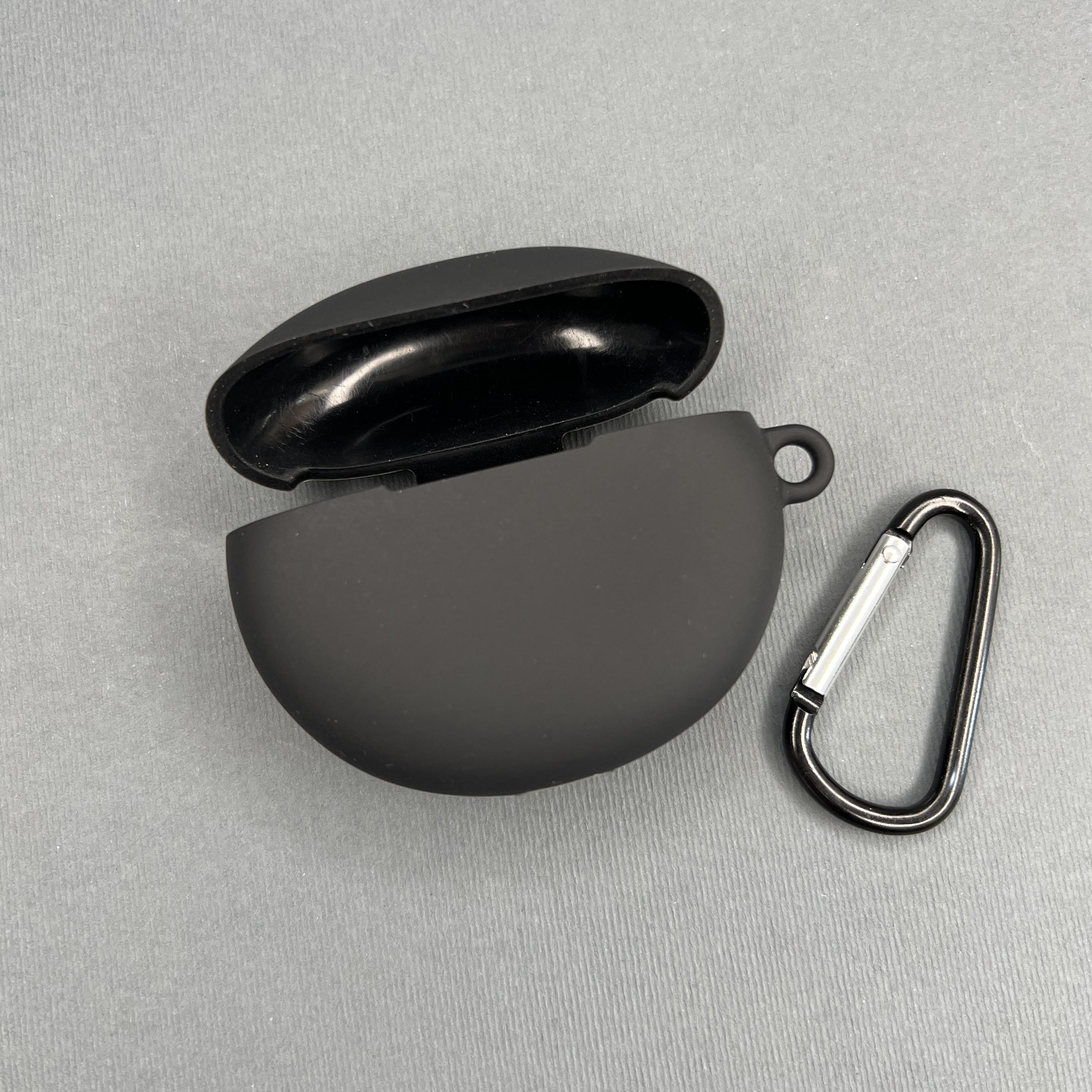 Чехол для наушников Xiaomi Redmi Buds 4 Active с карабином противоударный Черный (529712) - фото 2 Чехол для наушников Xiaomi Redmi Buds 4 Active с карабином противоударный Черный (529712) - фото 2