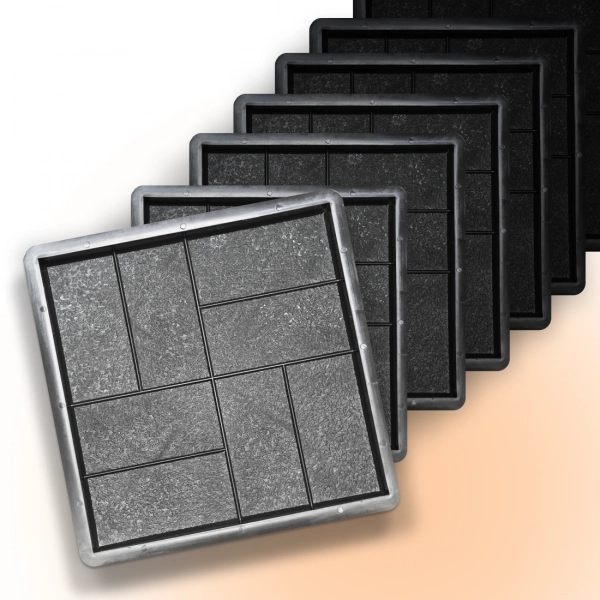 Форми для тротуарної плитки Верес-2007 Паркет 400x400 мм 100 шт. (10204100-3293) - фото 1 Форми для тротуарної плитки Верес-2007 Паркет 400x400 мм 100 шт. (10204100-3293) - фото 1