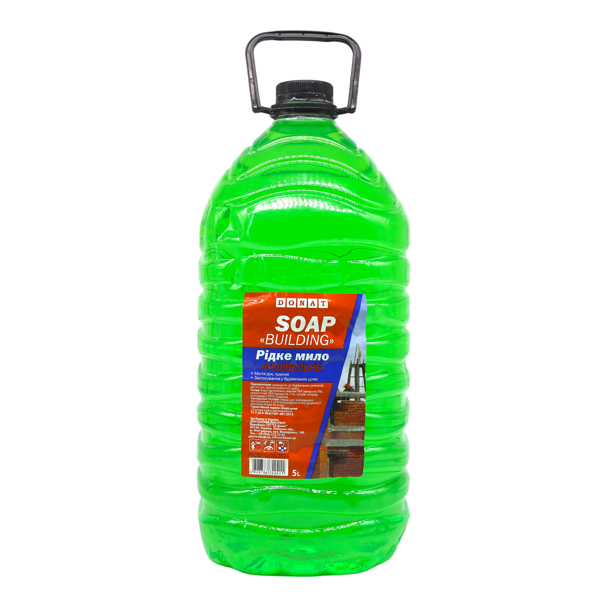 Жидкое мыло строительное Donat Яблоко 5 л (НФ-00006544)