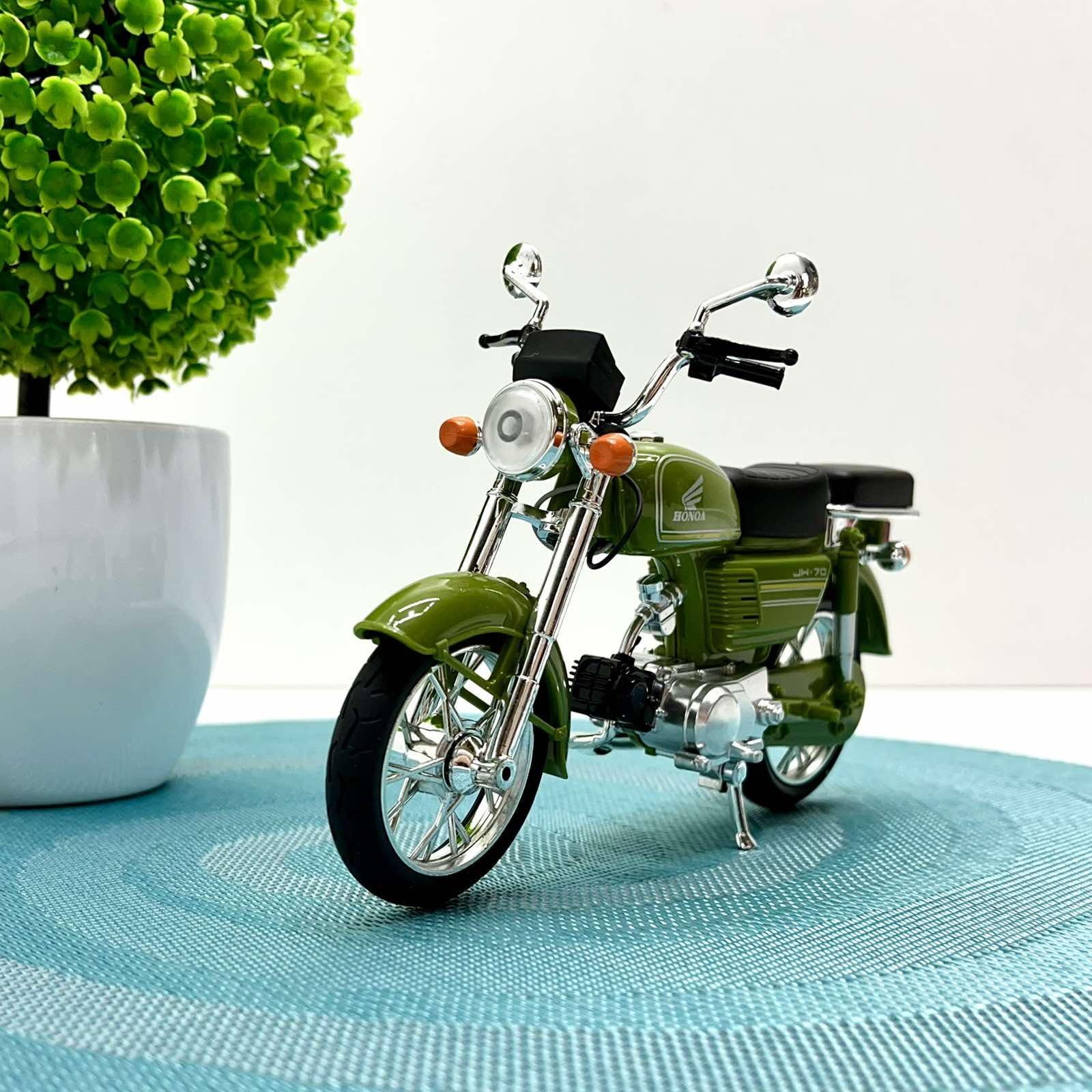 Мотоцикл металлопластиковый TK Union Group звуки/подсветки/резиновые колеса 1:12 Зеленый (BG 68-765)