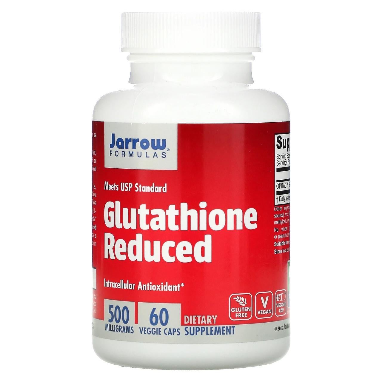 Глутатион восстановленный Jarrow Formulas Glutathione Reduced 500 мг 60 капс.