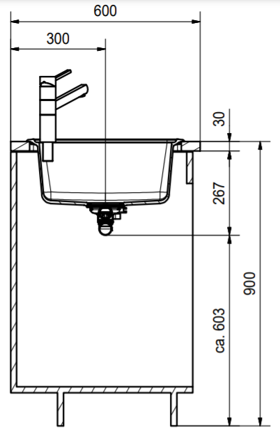 Мойка для кухни гранитная Franke Malta BSG 611-78 114.0375.041 врезная оборотная Оникс (5980691) - фото 3