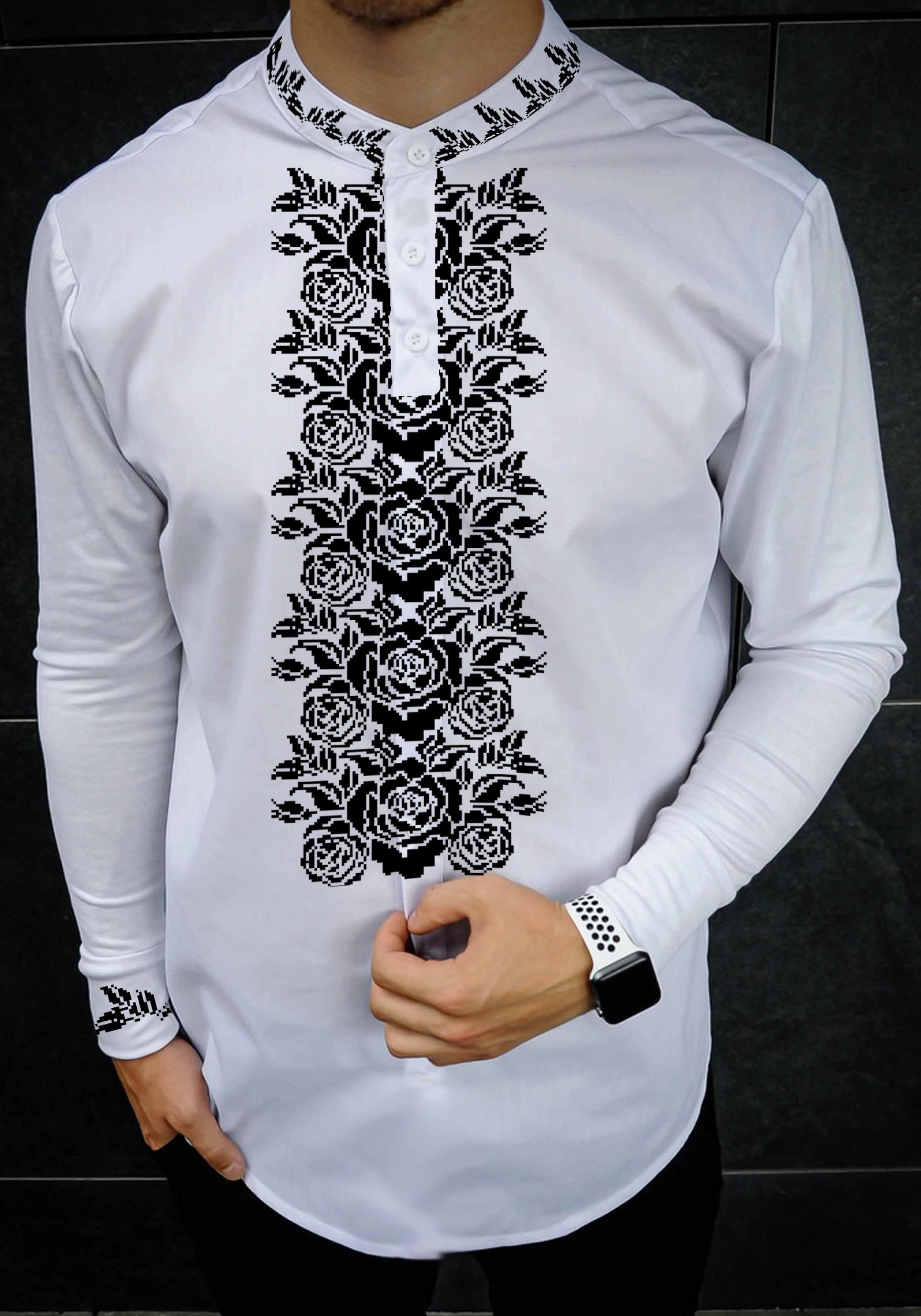 Заготовка для вишивки нитками або бісером сорочка СЧД-392 домоткане полотно