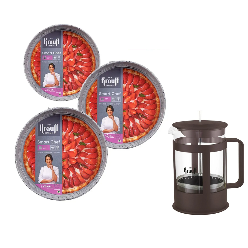 Форми для випічки роз'ємні Krauff Smart chef з чоппером Fusion та чайником (55-333-254)