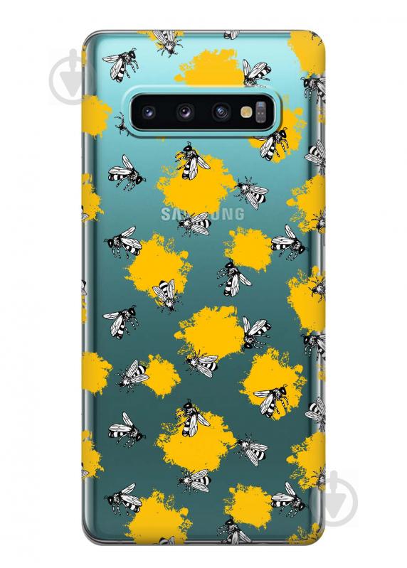 Чехол iSwag для Samsung Galaxy S10 Plus Пчелы (H456)