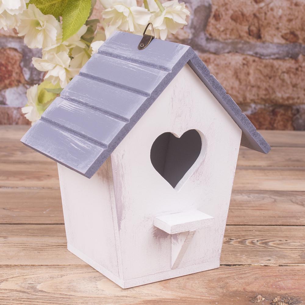 Скворечник с сердцем Фиолетовый (715-3)