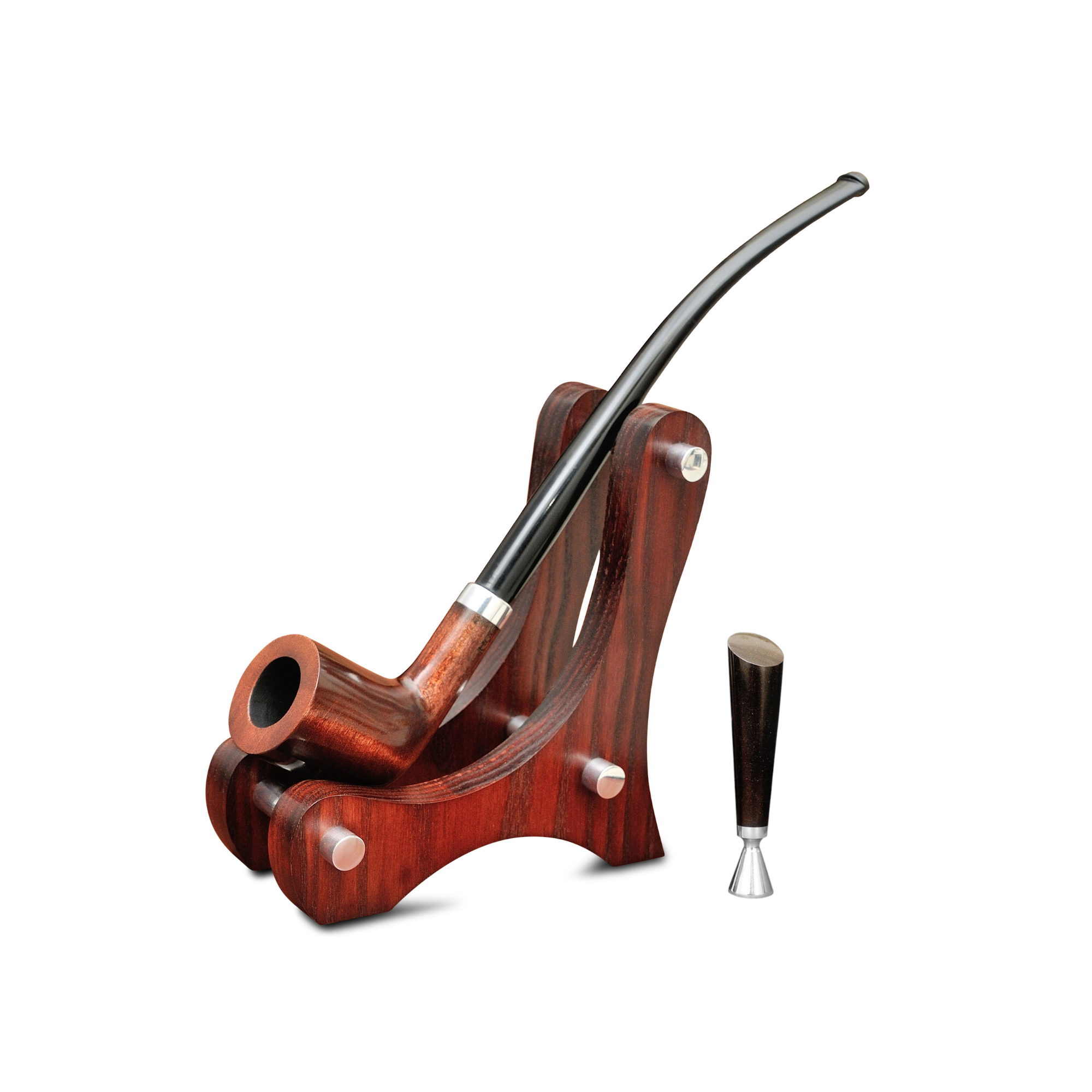 Трубка для курения табака KAF4 из дерева груши с подставкой и тампером T2 (31034161)