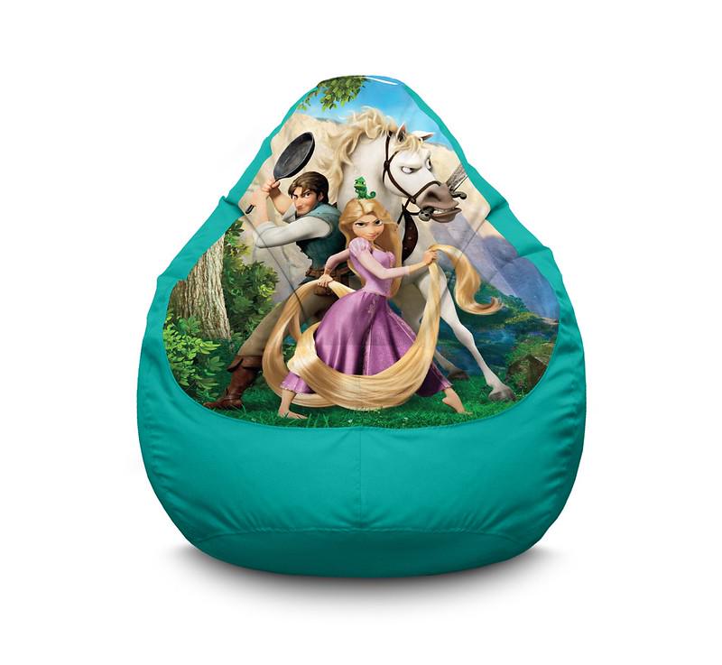 Кресло мешок Rapunzel and Flynn Rider Оксфорд XXL 90х125 см Бирюзовый