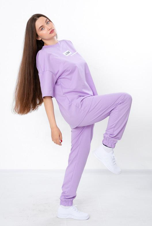 Комплект жіночий футболка та штани Носи Своє р. 44 Фіолетовий (8399-057-33-v2) - фото 2 Комплект жіночий футболка та штани Носи Своє р. 44 Фіолетовий (8399-057-33-v2) - фото 2