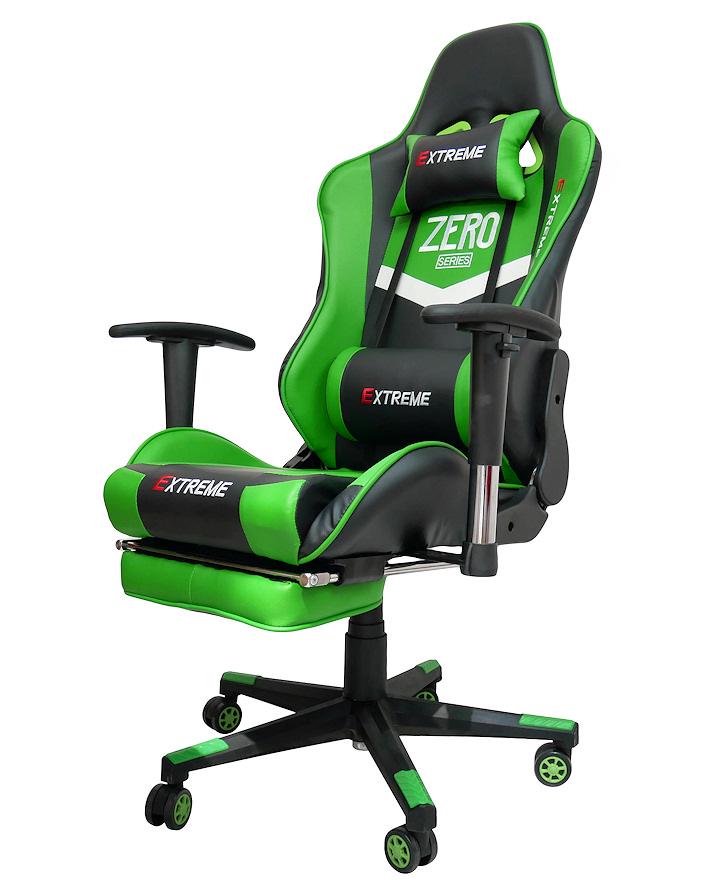 Кресло компьютерное геймерское Extreme Zero Черный/Зеленый (10629786) - фото 8 Кресло компьютерное геймерское Extreme Zero Черный/Зеленый (10629786) - фото 8
