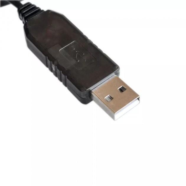 Кабель живлення USB to DC 5,5х2,5 мм 9 В 1 A 1 м Чорний - фото 3