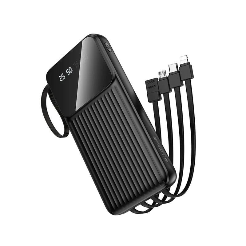 Повербанк BOROFONE BJ76 Smart 4 cables 10000 mAh Black (20842)