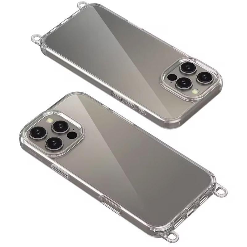 Протиударний Чохол TPU Transparent with Straps для Apple iPhone 12 Pro Max (6.7") Grey - фото 6