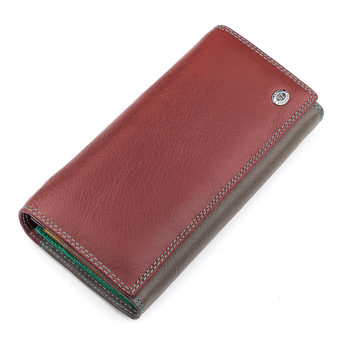 Кошелек женский ST Leather 18387 кожа Бордовый
