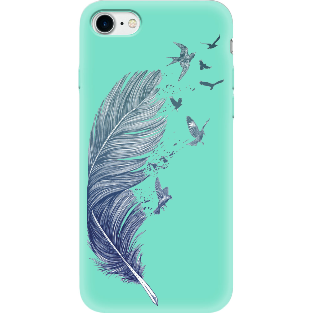 Чохол BoxFace Apple iPhone 7/8 SE 2020 Feather М'ятний силікон (26205-cc38-35447)