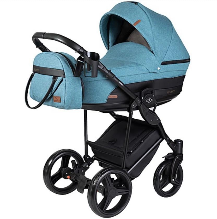 Коляска Angelini Respect Бірюзовий (25157093) - фото 1 Коляска Angelini Respect Бірюзовий (25157093) - фото 1