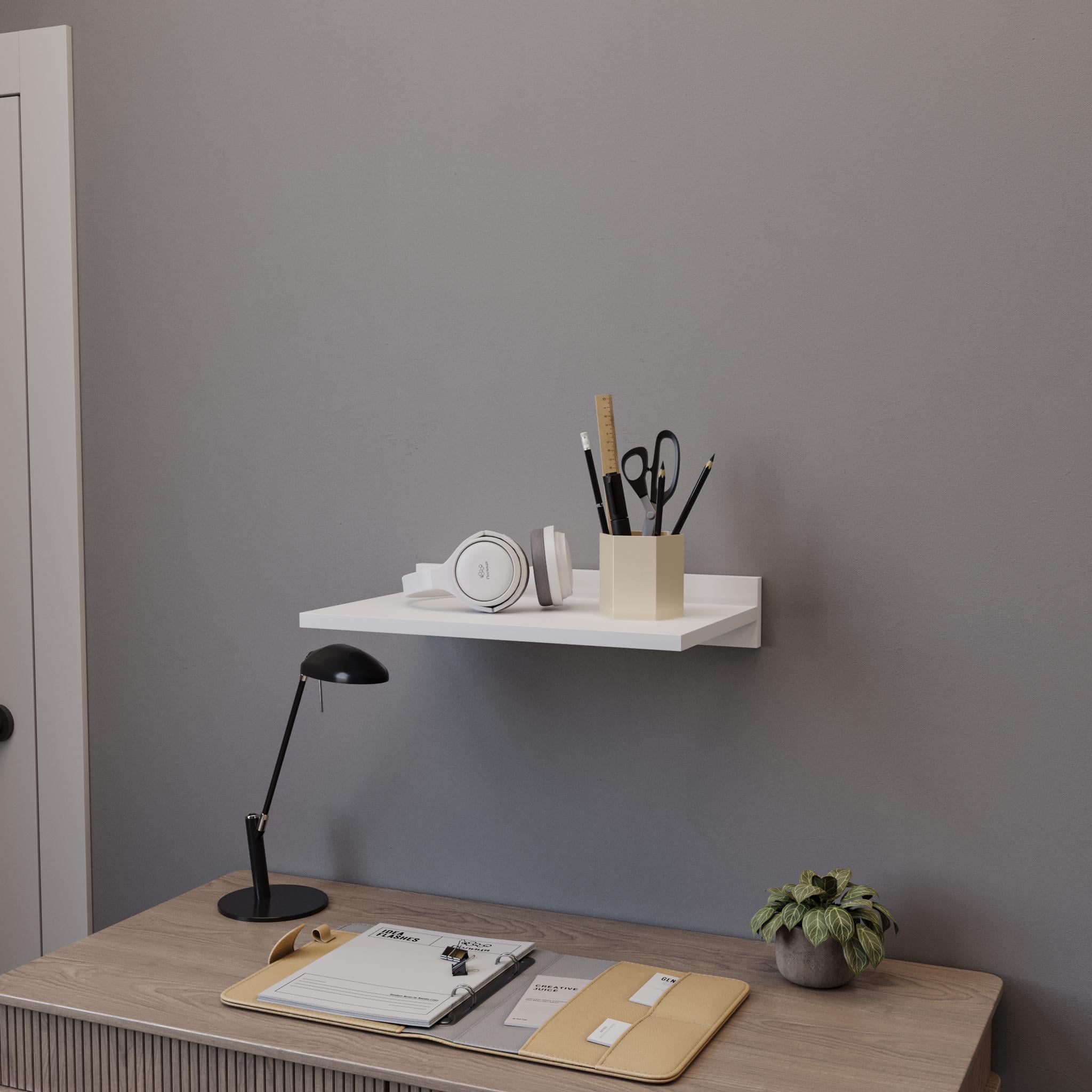 Полиця навісна для офісу/дитячої 440х80х280 мм Білий (PN-44)