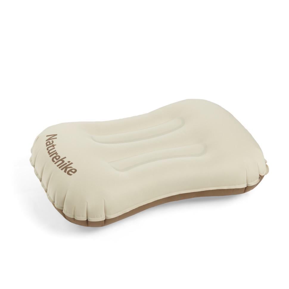 Подушка надувна ультралегка Naturehike NH17T013-Z 42х32 см Бежевий
