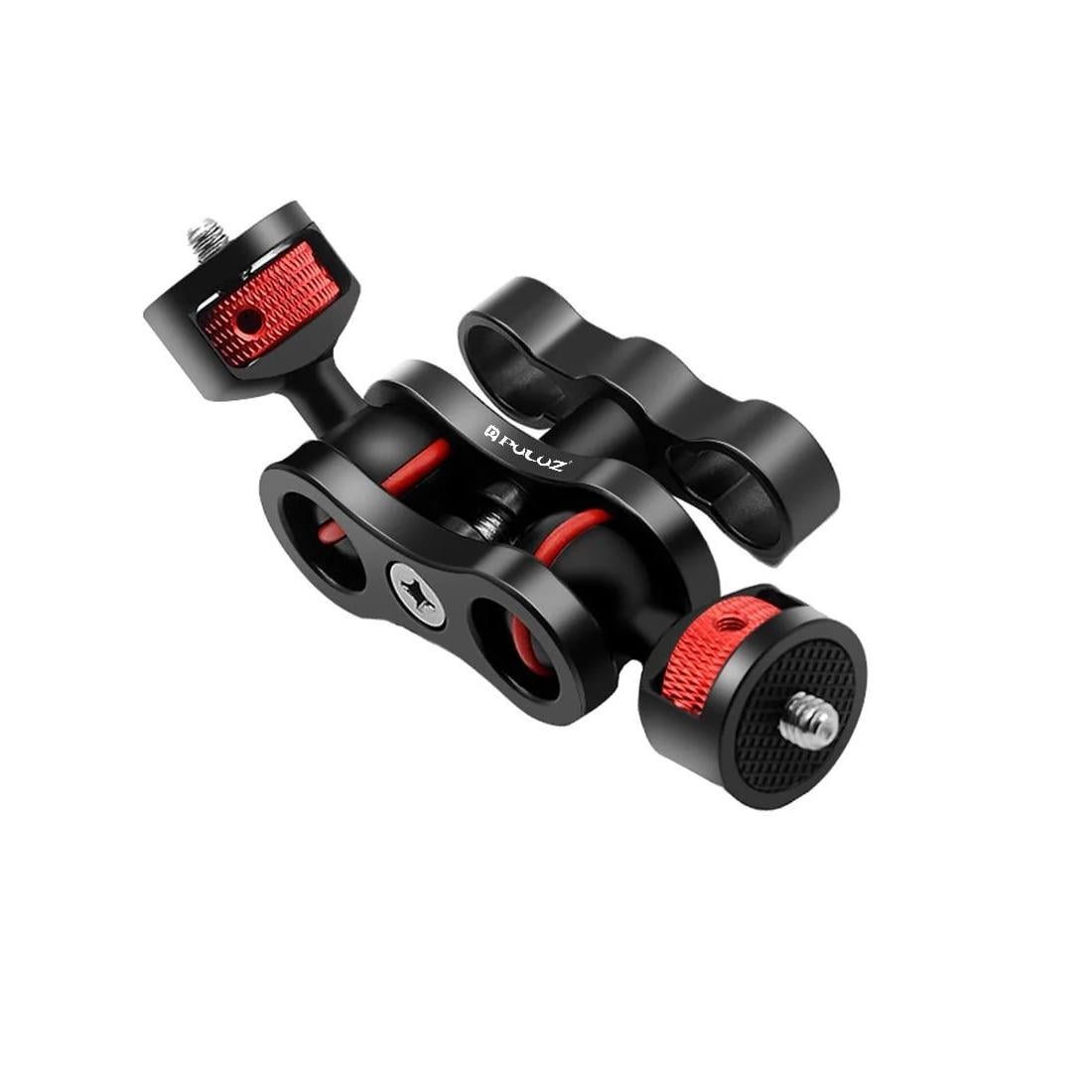 Держатель-крепеж двойной Magic Arm Puluz PU3074B шарнирный с резьбой на 1/4"