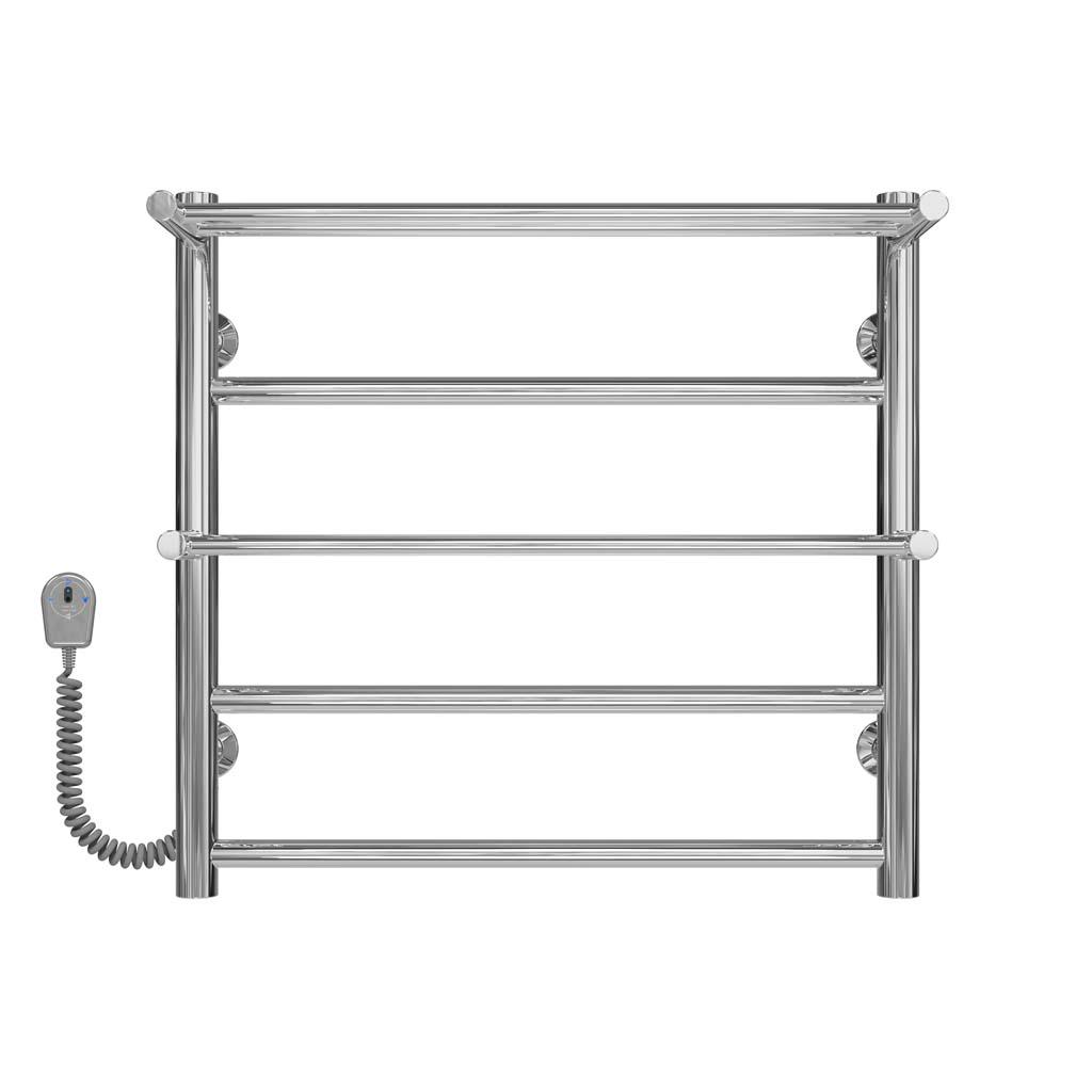 Полотенцесушитель электрический Deffi Терма Плюс П5 EF16 левое подключение нержавеющая сталь 500х500 мм Хром (C.TA.50.50.5.ECL5)