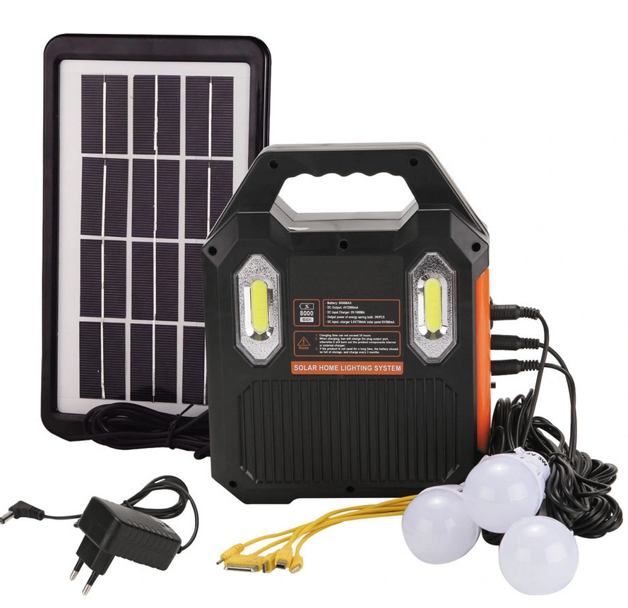 Система сонячна AT-9028B Solar панель ліхтар Power Bank 9000 mAh 3 лампи