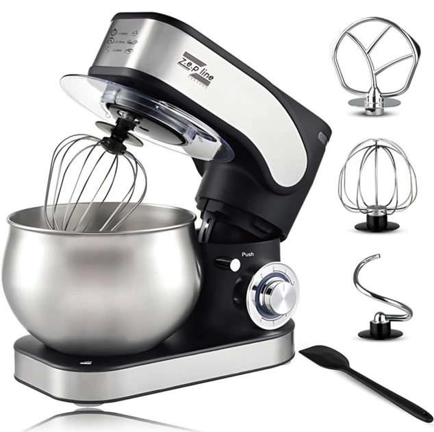 Міксер Zepline ZP 136 4в1 6 швидкостей 3500 Вт 6 л (ZP 136 BLACK)