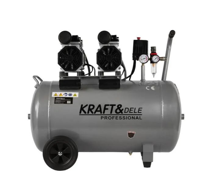 Компрессор безмасляный воздушный Kraft&Dele KD1398 100 л 2x1500 Вт 230 В (29538022)