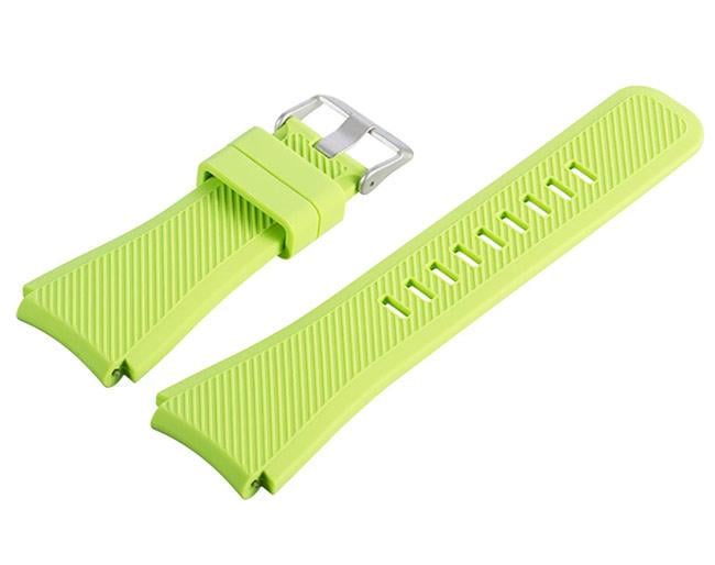 Силиконовый ремешок для часов Samsung Galaxy Watch 46 мм SM-R800 Light Green (780447678)