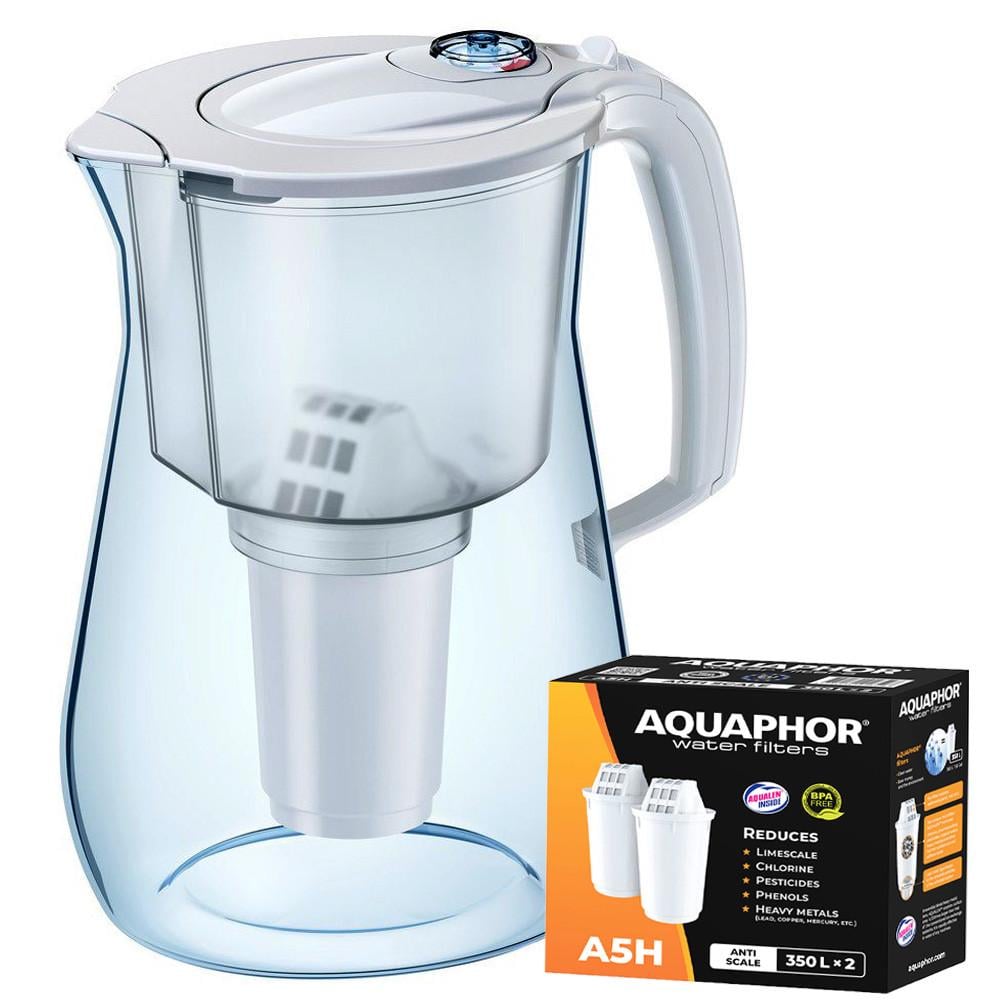 Фильтр-кувшин Аквафор Прованс два модуля А5H жесткость Белый (1847294553)