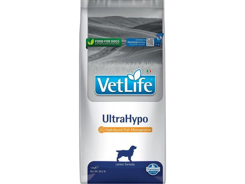 Корм сухой диетический Farmina Vet Life Natural Diet Dog Ultrahypo корм для собак для уменьшения пищевой непереносимости 2 кг (25296)