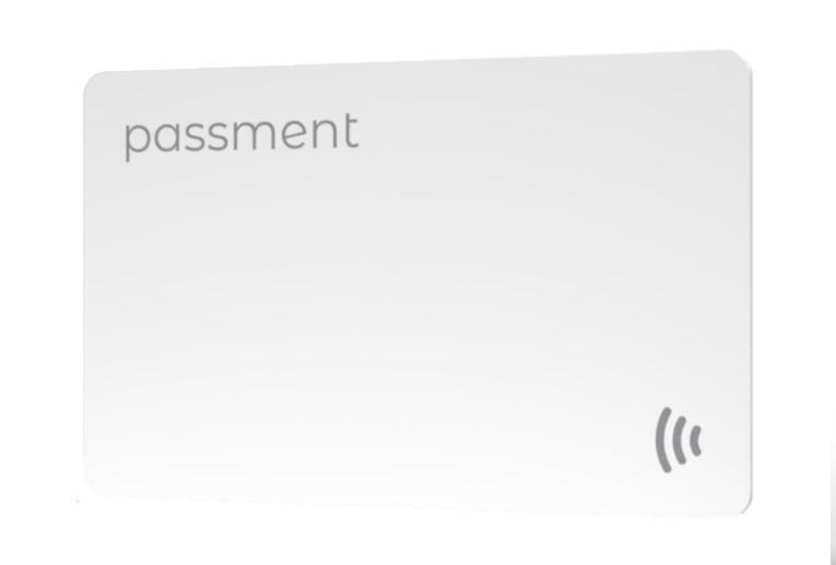 Візитка безконтактна PassMent NFC цифрова Білий Візитка безконтактна PassMent NFC цифрова Білий