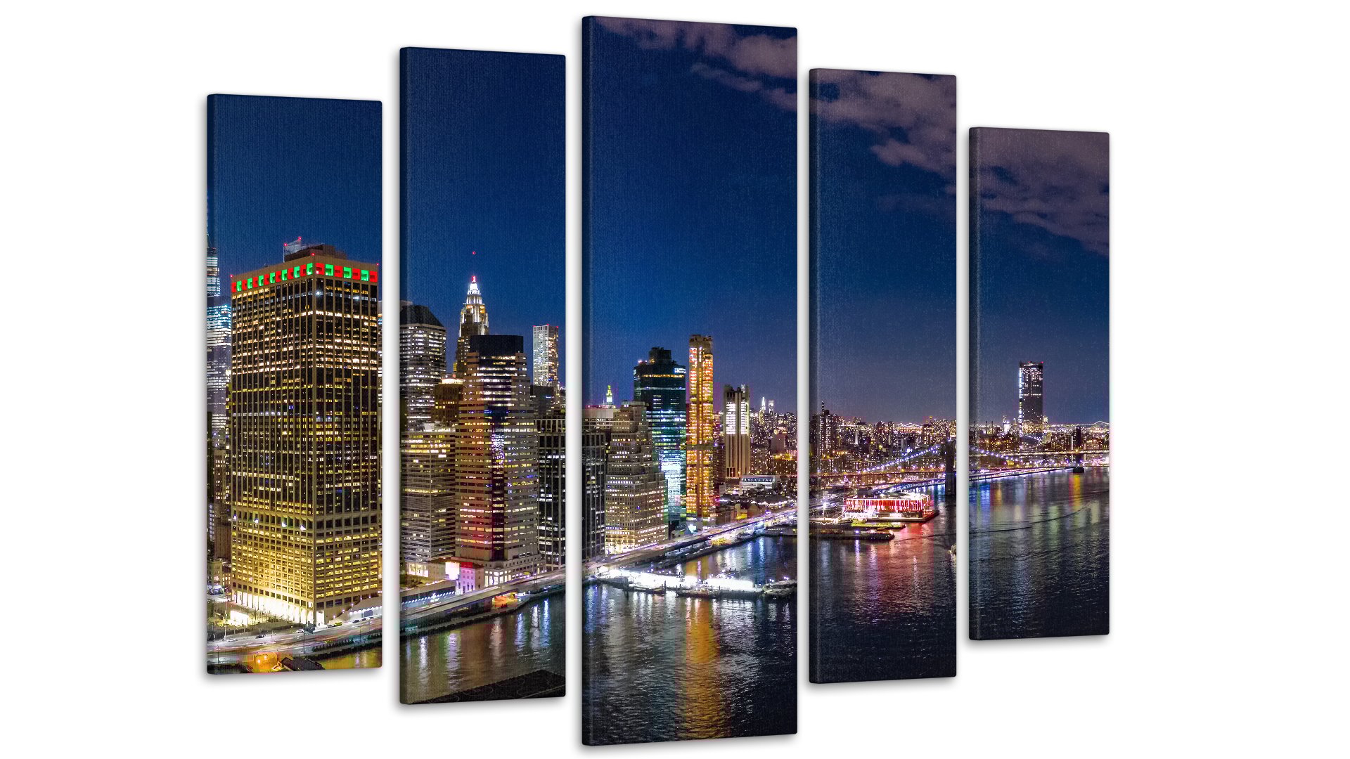 Картина модульная Ночной город 80х118 см (Art-396_5)