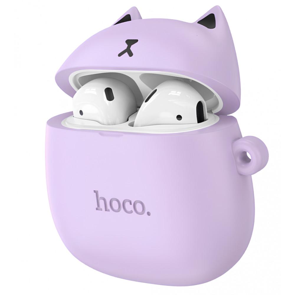 Наушники Bluetooth TWS Hoco EW45 Lilac cat