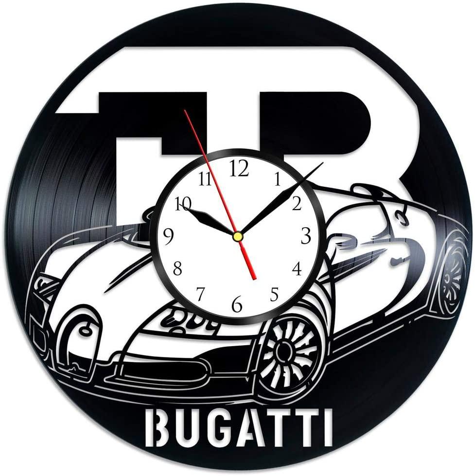 Часы настенные Bugatti 1973 из виниловой пластинки