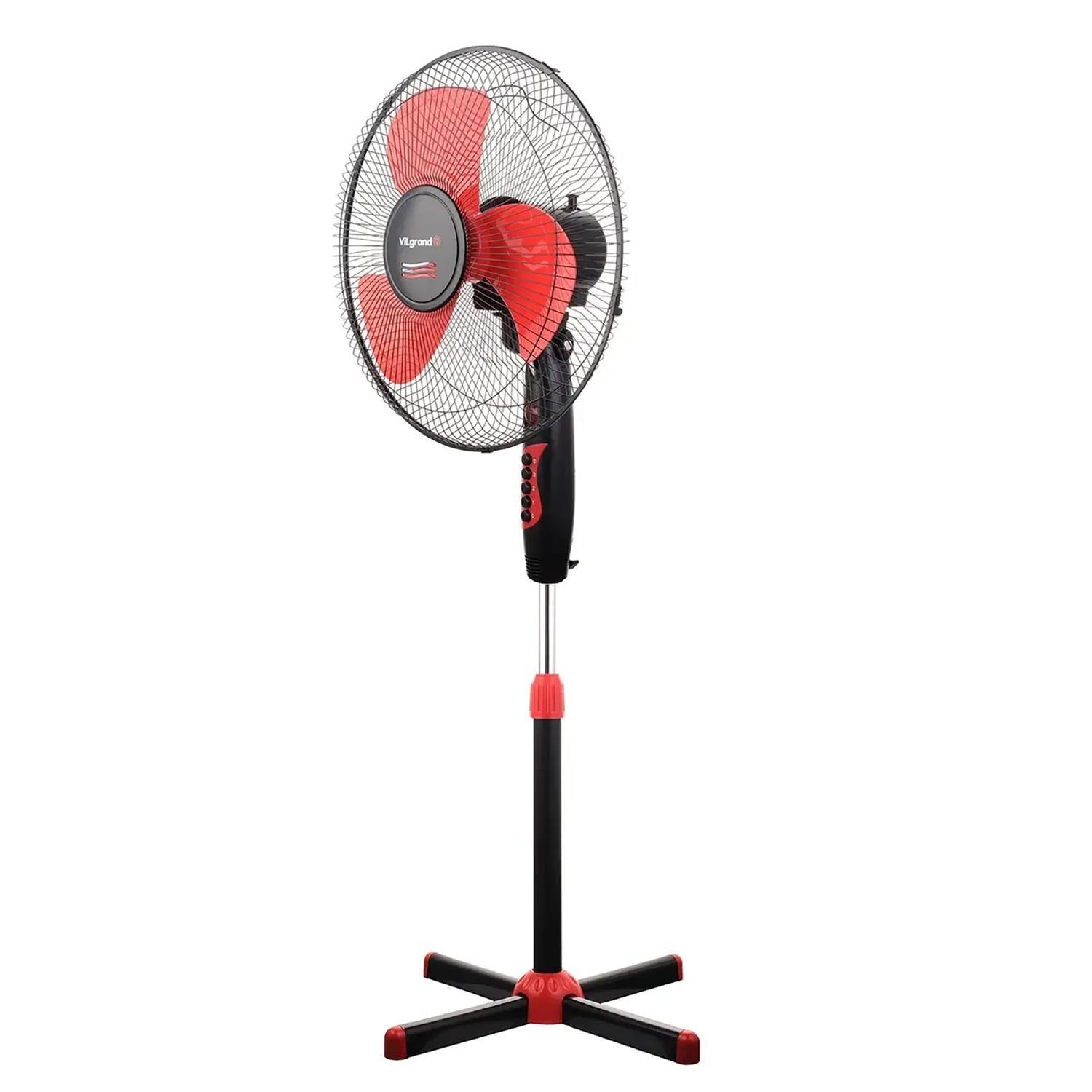 Вентилятор напольный ViLgrand осевой трехлопастный Red (VF401)