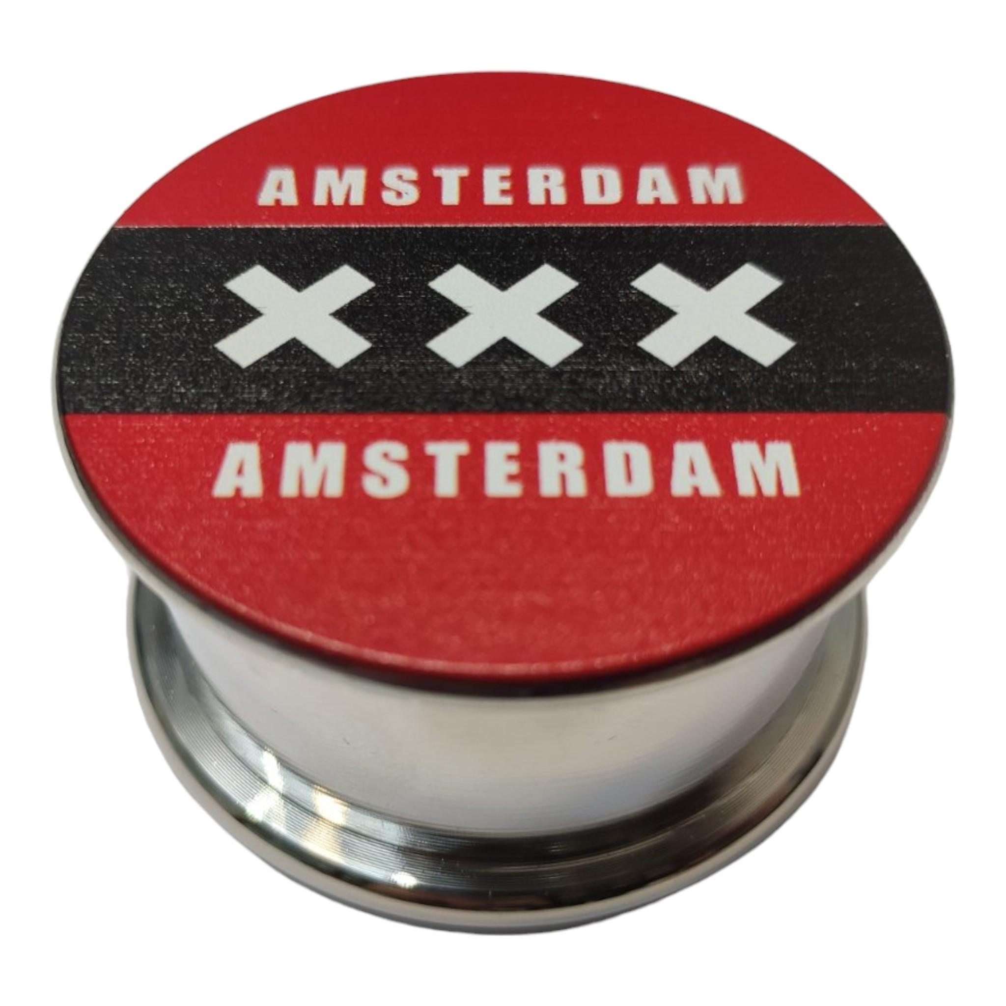 Гриндер Grinder Amsterdam для измельчения табака и специй Black/Red - фото 2